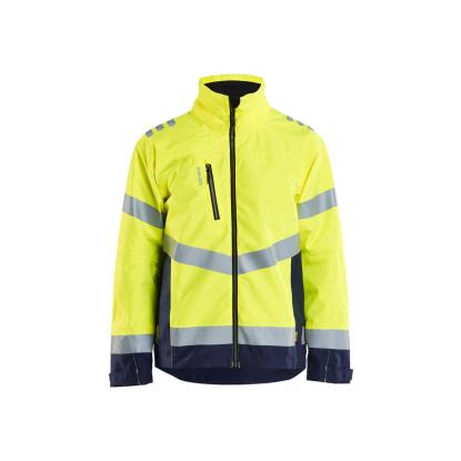 Blåkläder 4760 high vis skaljakke, hi-vis gul/marineblå