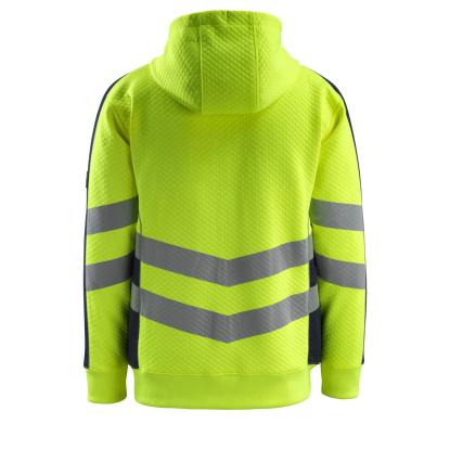 MASCOT SAFE SUPREME Corby hættetrøje med lynlås, hi-vis gul/mørk marine