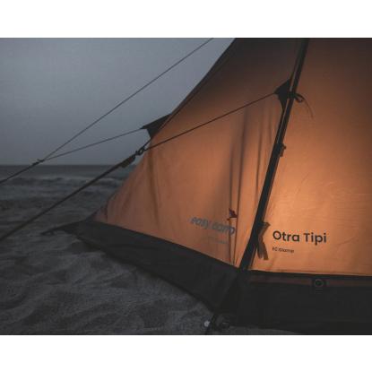 easy camp Otra Tipi til 4 personer, mørk sandfarve