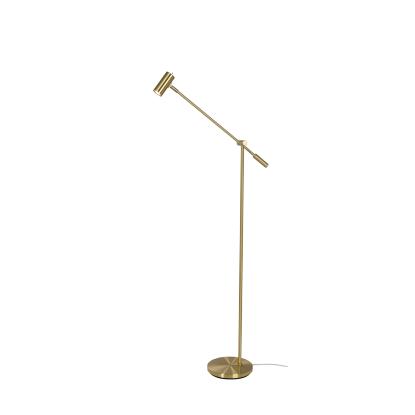 Belid Cato LED gulvlampe, H100-133 cm, GU4, dæmpbar, messing