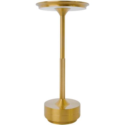 Armaturhantverk Svampen transportabel LED bordlampe, H28,5 cm, messing