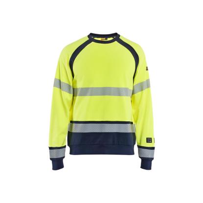 Blåkläder 3088 multinorm sweatshirt inherent, hi-vis gul/marineblå