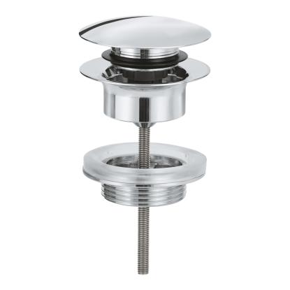 GROHE push-open bundventil, Ø64 mm, 1 1/4", krom 