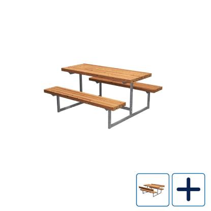 PLUS Basic Junior bord/bænkesæt, ThermoWood, 118 cm