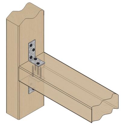 SIMA vinkelbeslag M5, pregalvaniseret, 60 x 40 x 2,0 x 25 mm
