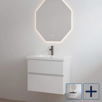 Best Design Quick One-Box møbelsæt med vask, hvid højglans, 100 cm