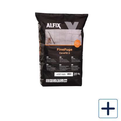 Alfix FineFuge CeraFill 5 flisefuge, lys grå