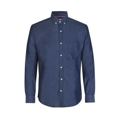 Seven Seas SS500 Soft Denim skjorte, modern, indigo