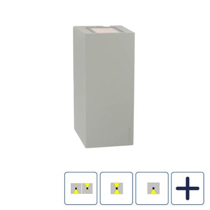 Norlys Lillehammer LED væglampe, IP65, aluminium