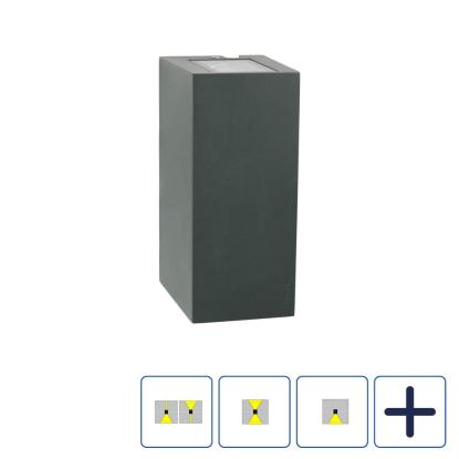 Norlys Lillehammer LED væglampe, IP65, grafit