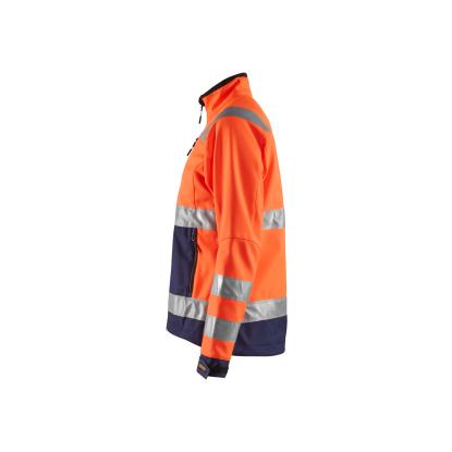 Blåkläder 4902 dame high vis softshell jakke, hi-vis orange/marineblå