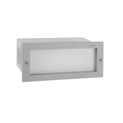 Norlys Grimstad LED indbygget væglampe, IP65, aluminium
