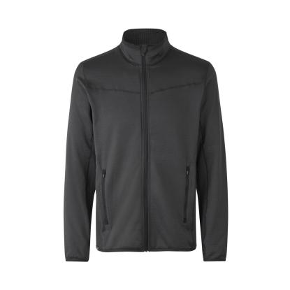 ID 0840 cardigan med stretch, komfort, koks grå