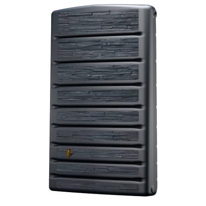 4Rain Extra Slim regnvandstønde med hane, vægmodel, graphite grey - 400 liter