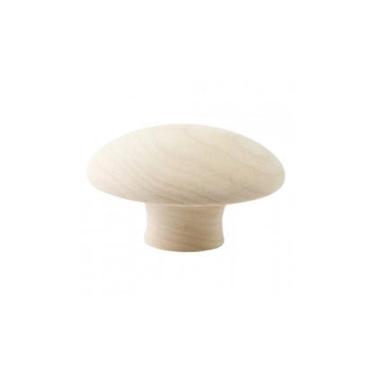 Beslag Design Mushroom knop, Ø50 mm, ubehandlet birk