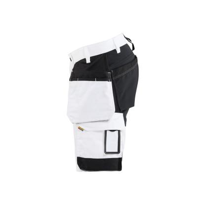 Blåkläder 1772 shorts med stretch, hvid/sort