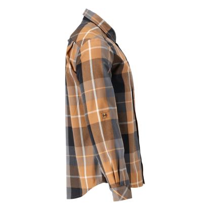 MASCOT CUSTOMIZED flannel skjorte, nøddebrun ternet