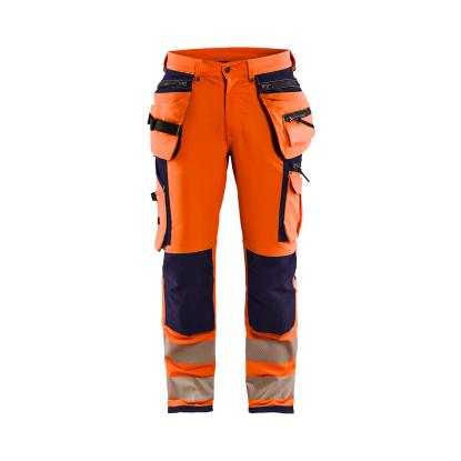 Blåkläder 1997 high vis buks 4-vejs stretch, hi-vis orange/marineblå