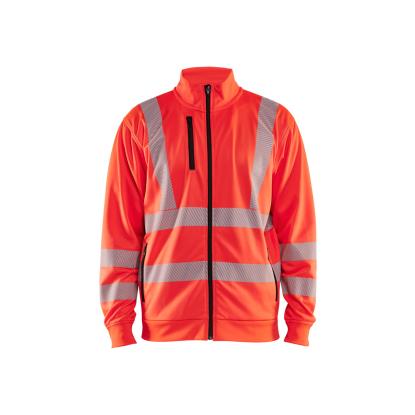 Blåkläder 3563 high vis sweatshirt full zip, hi-vis rød