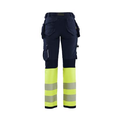 Blåkläder 7193 dame high vis buks 4-vejs stretch, marineblå/hi-vis gul