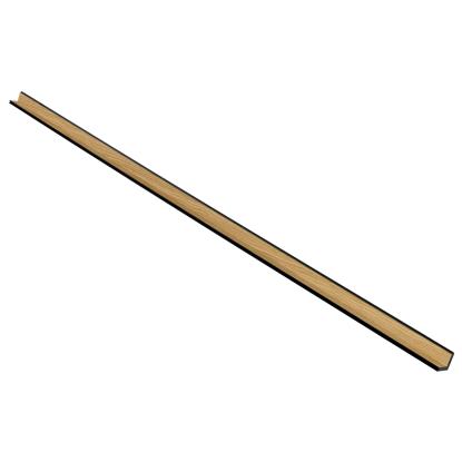 I-Wood UniPanel indvendigt hjørne, klar olieret, sort kerne, egefiner, 17 x 55 x 2780 mm