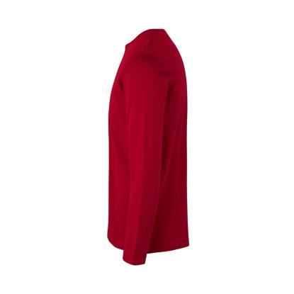 ID 0518 Interlock T-shirt med lange ærmer, rød