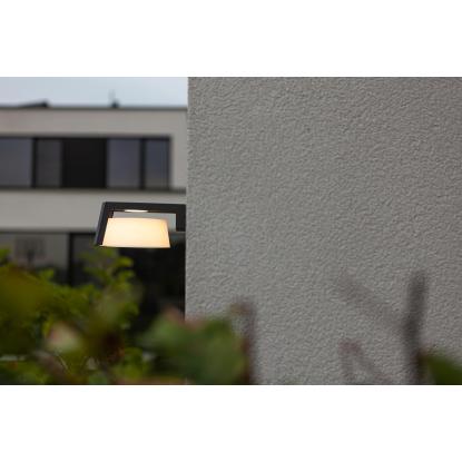 LUTEC MOON udendørs LED væglampe, IP44, mørk grå