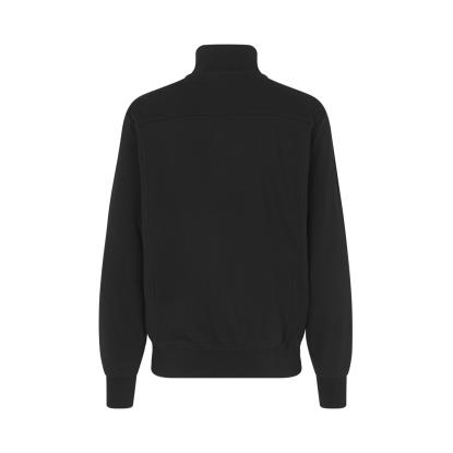 ID 0603 sweatshirt med lynlås, sort
