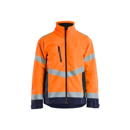 Blåkläder 4760 high vis skaljakke, hi-vis orange/marineblå