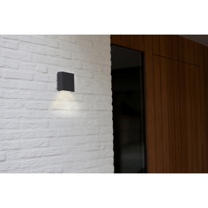 LUTEC GEMINI XF udendørs LED væglampe, down, 1 lyskilde, H11 cm, IP54, mørk grå