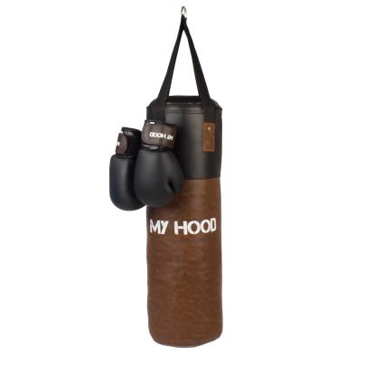 My Hood boksesæk med handsker, retrolook - 15 kg