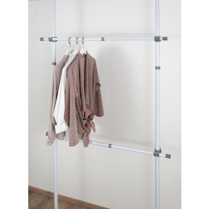 WENKO Hercules tøjstang, 3 x 75-120 cm, hvid - 2 stk.
