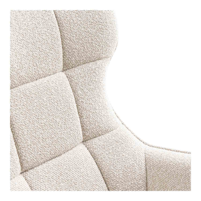 Turin loungestol med drejefunktion, beige