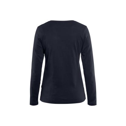 Blåkläder 3301 dame t-shirt lang ærme, mørk marineblå