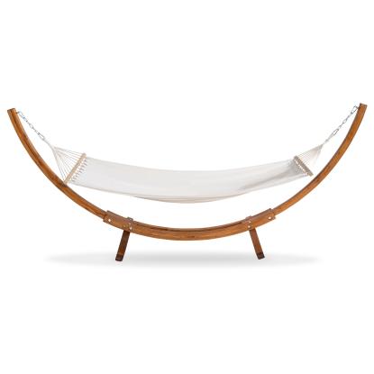 Venture Design Hedvig hængekøje med stativ, natur/hvid