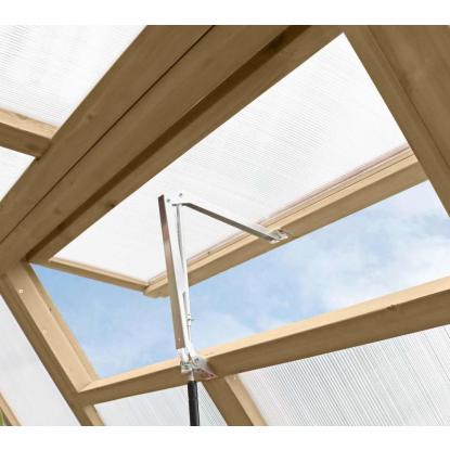 Westmann Paul drivhus, FSC-certificeret cedertræ, natur, 239 x 204 x 238 cm, 4,9 m²