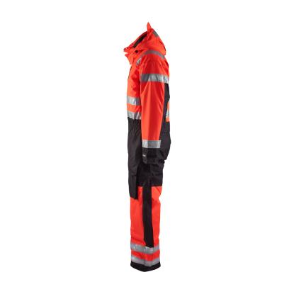 Blåkläder 6763 high vis vinter kedeldragt, hi-vis rød/sort