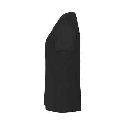 ID PRO Wear CARE 0373 T-shirt med v-hals, dame, sort