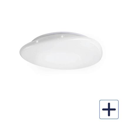 EGLO connect.z SILERAS-Z LED plafond, RGBTW, hvid med krystaleffekt