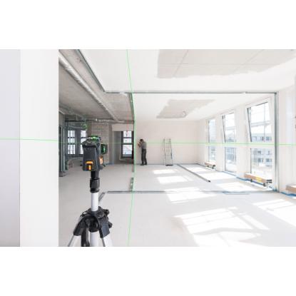geo-FENNEL Geo6X SP GREEN selvnivellerende krydslinjelaser med 6 laserkryds - komplet sæt i taske