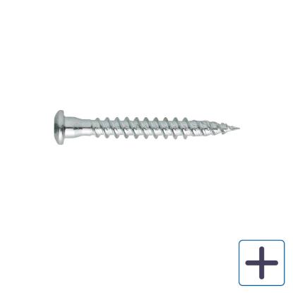 Paslode beslagskrue, TX20, elforzinket, 5,0 mm - 250 stk.
