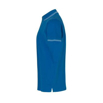 ID 0522 Kontrast poloshirt med stretch, azur