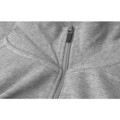 ID 0603 sweatshirt med lynlås, grå melange