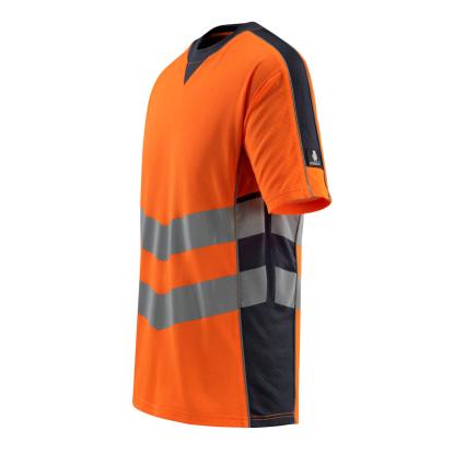 MASCOT SAFE SUPREME Sandwell T-shirt, hi-vis orange/mørk marine