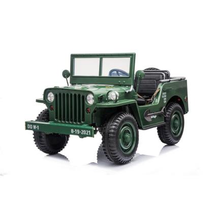 Azeno explorer 4 x 4 militær med 3 sæder, 4 x 24V, grøn