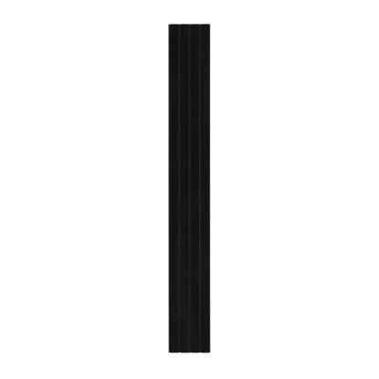 I-Wood Basic 4-lamel akustikpanel, sortmalet, sort filt og sort kerne, egefiner, 17 x 300 mm 