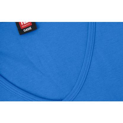ID 0506 Interlock T-shirt med v-hals, dame, azur