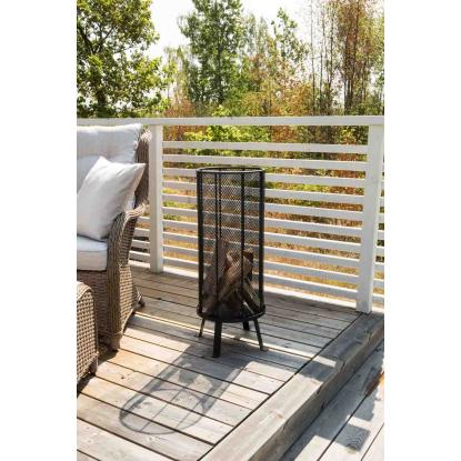 Venture Design Bastian ildsted, sort, 80 x Ø35 cm