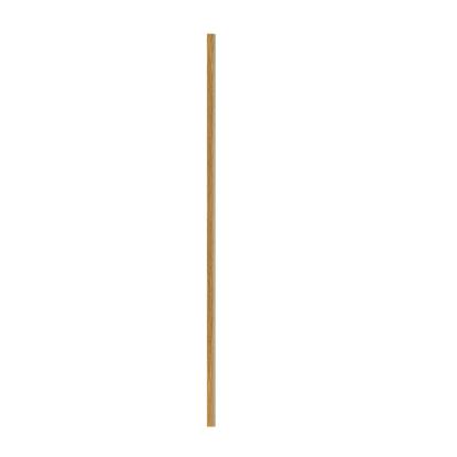 I-Wood afslutningsliste til akustikpanel, brun olieret, beige filt og lys kerne, egefiner, 16 x 42 mm