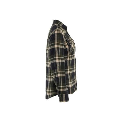 Blåkläder 3218 dame flannel skjorte, skovgrøn/sort